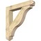 Ekena Millwork Funston Arts and Crafts Rough Sawn Bracket w/ Offset Brace, Douglas Fir, 8"W x 48"D x 48"H BKT0806X48X48FST03RDF - alternate 1